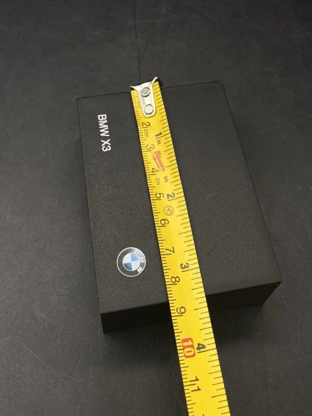 BMW X3 Blue Mini Car 1:87 Scale Miniature Black Box Folding Hidden READ